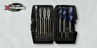 BLU–MOL XTREME 16 PCE SPADE BIT, QUADMAX & SCREWDRIVER BIT SET BLX290–S1 BLU–MOL XTREME 16 PCE SPADE BIT, QUADMAX & SCREWDRIVER BIT SET BLX290–S1
