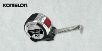 KOMELON POWERBLADE STAINLESS STEEL 8M X 27MM TAPE MEASURE TA3795 KOMELON POWERBLADE STAINLESS STEEL 8M X 27MM TAPE MEASURE TA3795