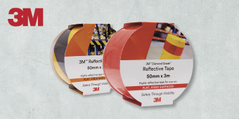 3M REFLECTIVE HAZARD TAPE 50MM X 3M 4291Reflective hazard tapes:Yellow/black (shown) – 4571038Red/white – 4571037Yellow/red – 4571039Diamond grade reflective tapes:White – 4571033Yellow – 4571034Red (shown) – 4571035Fluro green – 4571036 3M REFLECTIVE HAZARD TAPE 50MM X 3M 4291Reflective hazard tapes:Yellow/black (shown) – 4571038Red/white – 4571037Yellow/red – 4571039Diamond grade reflective tapes:White – 4571033Yellow – 4571034Red (shown) – 4571035Fluro green – 4571036