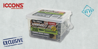ICCONS SPEEDEKS DECK SCREWS 250PK ICCONS SPEEDEKS DECK SCREWS 250PK