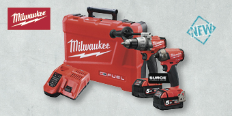 MILWAUKEE M18 5.0AH FUEL BRUSHLESS SURGE “2S POWER PK” 2PCE KIT M18FPP2S–502C MILWAUKEE M18 5.0AH FUEL BRUSHLESS SURGE “2S POWER PK” 2PCE KIT M18FPP2S–502C