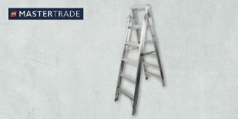 MASTERTRADE 6 STEP ALUMINIUM DUAL PURPOSE LADDER AA63–205 MASTERTRADE 6 STEP ALUMINIUM DUAL PURPOSE LADDER AA63–205