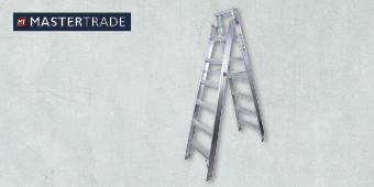 MASTERTRADE 7 STEP ALUMINIUM DUAL PURPOSE LADDER AA63–206 MASTERTRADE 7 STEP ALUMINIUM DUAL PURPOSE LADDER AA63–206