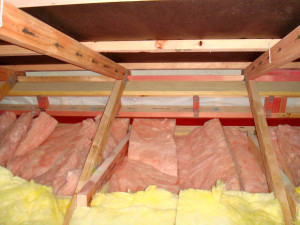 Badly laid insulation