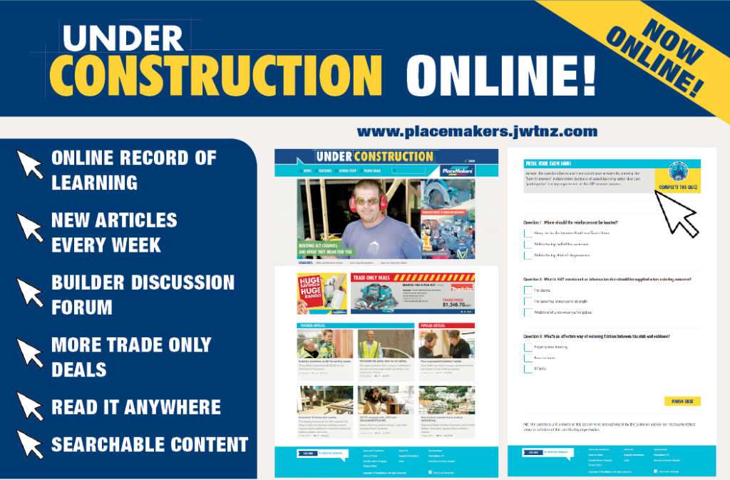 Under Construction's online offering - PlaceMakers